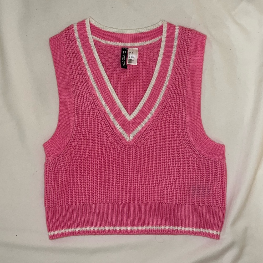 Pink Sweater Vest